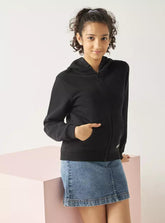 Plain Zip Hoodie with Kangaroo Pockets - SMgarment's